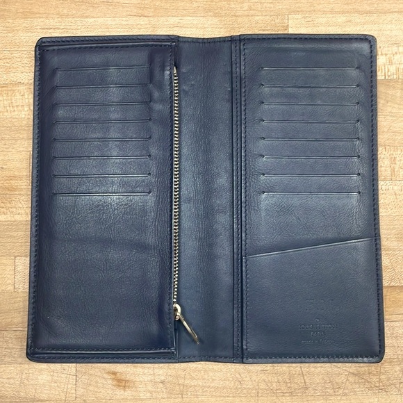 Louis Vuitton Brazza Gray Damier Infinity long bifold wallet with LV box. - Picture 2 of 6